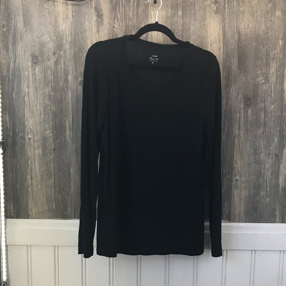 J. Crew black tissue tee size XL